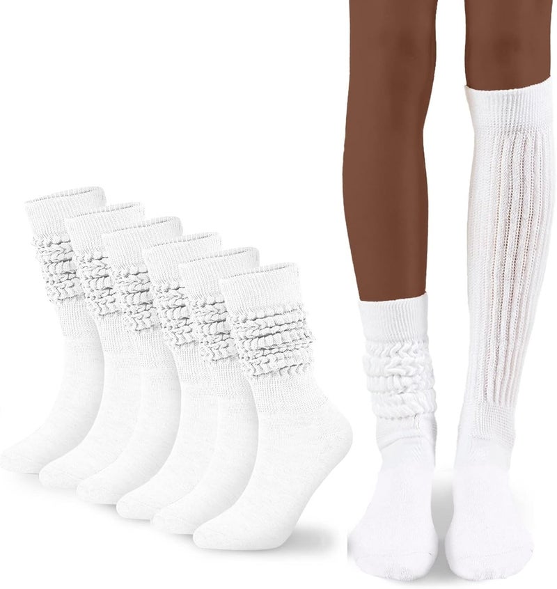 Flydo Store Womens Slouch Sock Scrunch Socks Soft Long Boot Socks for Women Stacked High Sock 2-3 PACK - Image 1